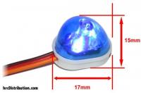 Light Kit - 1/10 TC/Drift - LED - JR Plug - Single Roof Flashing Light V1 - Blue