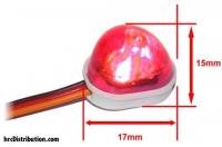 Lichtset - 1/10 TC/Drift - LED - JR Stecker - Einzeln Dach Blinklicht V1 - Rot
