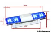 Set d'éclairage - 1/10 TC/Drift - LED - Prise JR - Barre de toit Police V1 - 6 modes de clignotement (Bleu / Bleu)