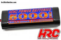 Batteria - 6 elementi - NiMH - 7.2V 5000mAh - Stick - Ultra T - 130x45x25mm