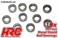 Ball Bearings - metric -  7x11x3mm (10 pcs)