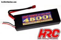 Battery - LiPo 2S - 7.4V 4500mAh 40C - RC Car - HRC Power 4500 - Hard Case - Ultra T Plug