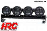 Set di illuminazione - 1/10 or Monster Truck - LED - JR Connetore - Barra di tetto - tipo B Bianco