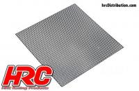 Body Parts - 1/10 Accessory - Scale - Stainless Steel - Modified Air Intake Mesh - 100x100mm - Hexagon - Black