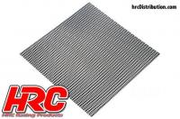 Body Parts - 1/10 Accessory - Scale - Stainless Steel - Modified Air Intake Mesh - 100x100mm - Oval - Black