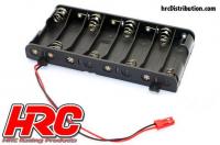 Battery Holder - AA - 8 Cells - Flat - with BEC connector