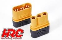 Connector - MR30 Triple - 1 pair (1 Male & 1 female) - Gold
