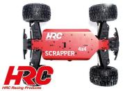 Car - 1/10 XL Electric - 4WD Monster Truck - RTR - HRC NEOXX - Brushed - Scrapper RED/BLACK