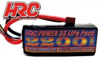 Battery - LiPo 3S - 11.1V 2200mAh 70C - No Case -  HRC 2200 - Ultra T Plug - 35x26x90mm