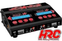 Caricabatterie - 12/230V - HRC Dual-Star PRO Charger V2.0 - 2x 200W  (400W AC) - CH VERSION