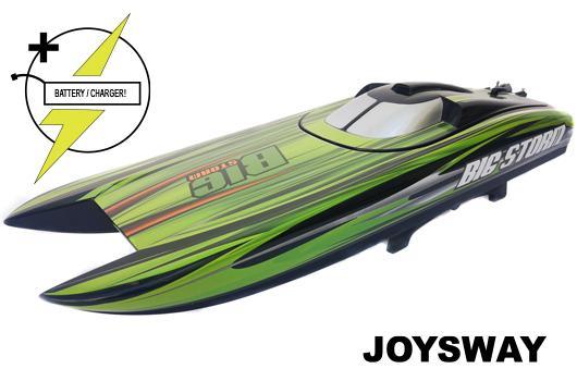 Joysway - JOY8303 - Barca da regata - Elettrico - RTR - Big Storm - HRC COMBO - 2 confezioni da 7.4V 4400mAh 40C LiPo & AC Balance Charger 7.4V 4000mAh