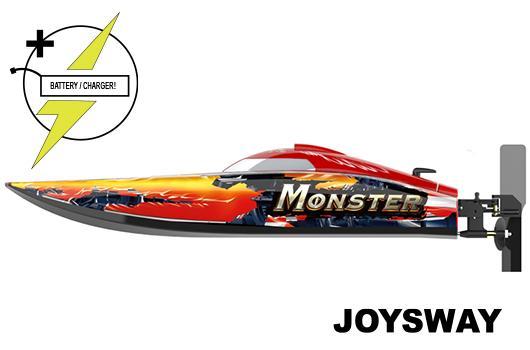 Joysway - JOY8654-PLUS - Bateau de course - Electrique - RTR - Monster - BRUSHLESS  - HRC COMBO 11.1V 2500mAh 40C LiPo & AC Balance Charger