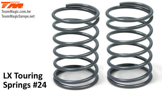 K Factory - KF4901-24 - Shocks Springs - LX Touring - 1.3mm x 6.5 coils - 13x23.5mm #24