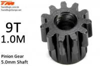 Pinion Gear - 1.0M / 5mm Shaft - Steel -  9T