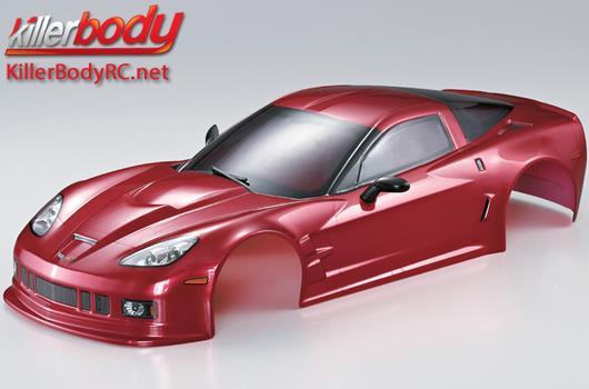 KillerBody - KBD48016 - Body - 1/10 Touring / Drift - 190mm - Scale - Finished - Box - Corvette GT2 - Iron Oxide Red