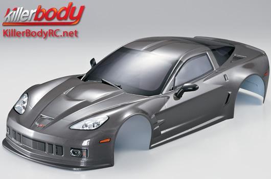 Body - 1/10 Touring / Drift - 190mm - Scale - Finished - Box - Corvette GT2 - Gunmetal