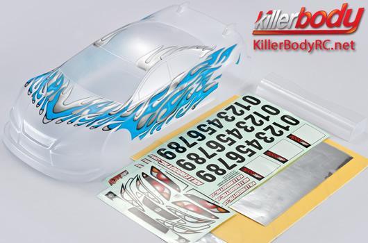KillerBody - KBD48108 - Body - 1/10 Touring - 190mm - Pre-Painted - Type A - Lightweight - Light Blue