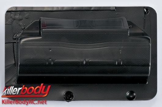 KillerBody - KBD48110 - Pièces de carrosserie - 1/10 Touring / Drift - Scale - Aileron arrière - Carbone Fiber Pattern