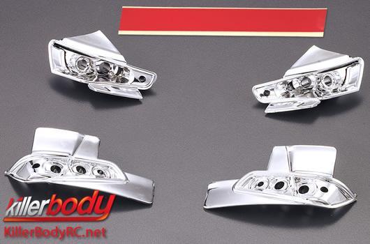 KillerBody - KBD48188 - Pièces de carrosserie - 1/10 Touring / Drift - Scale - Déflecteur Galvanisé pour Mitsubishi Lancer Evolution X