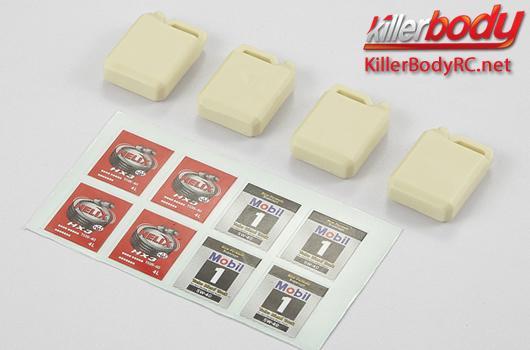 KillerBody - KBD48541 - Eléments de décor - Accessoires 1/10 - Scale - Bidons d'huile