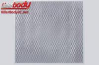 Body Parts - 1/10 Accessory - Scale - Stainless Steel - Modified Air Intake Mesh - 100x100mm - Diamond - Black