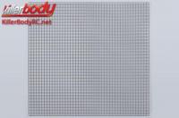 Body Parts - 1/10 Accessory - Scale - Stainless Steel - Modified Air Intake Mesh - 100x100mm - Square - Black