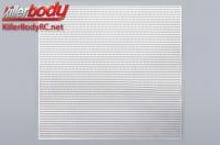 Body Parts - 1/10 Accessory - Scale - Stainless Steel - Modified Air Intake Mesh - 100x100mm - Mixy - Silver