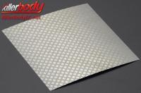 Body Parts - 1/10 Accessory - Scale - Stainless Steel - Modified Air Intake Mesh - 100x100mm - 3-Bar Thread - Silver