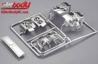 Body Parts - 1/10 Touring / Drift - Scale - Chromed Plastic Parts Set for Lancia Delta HF Integrale