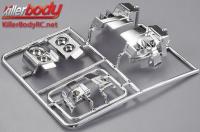 Body Parts - 1/10 Touring / Drift - Scale - Chromed Light Bucket for Lancia Delta HF Integrale