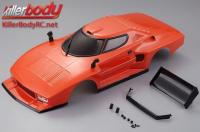 Body - 1/10 Touring / Drift - 195mm  - Finished - Box - Lancia Stratos (1977 Giro d'Italia) - Orange