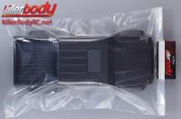 Body - 1/10 Crawler -  Finished - Horri-Bull - Carbon fiber graphics - fits Axial 2012 Jeep Wrangler