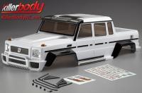 Body - 1/10 Crawler  - Finished - Box - Horri-Bull - White - fits Axial 2012 Jeep Wrangler