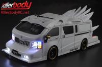 Body - 1/10 Touring / Drift - 195mm - Scale - Finished - Box - Furious Angel - White
