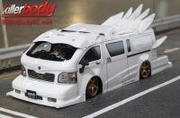 Carrosserie - 1/10 Touring / Drift - 195mm - Scale - Finie - Box - Furious Angel - Blanc