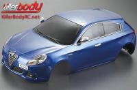 Karosserie - 1/10 Touring / Drift - 195mm - Scale - Fertig lackiert - Box - Alfa Romeo Giulietta (2010) - Metallic Blau