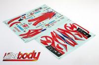 Body Parts - 1/10 Accessory - Scale - Racing Decal Sheet (DENSO KOBELCO SARD RC F)