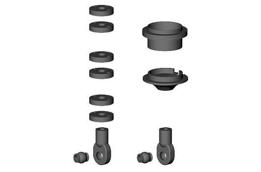 Pro-Line - PRO602529 - Spare Part - Plastic parts for Power Stroke Shock Absorbers
