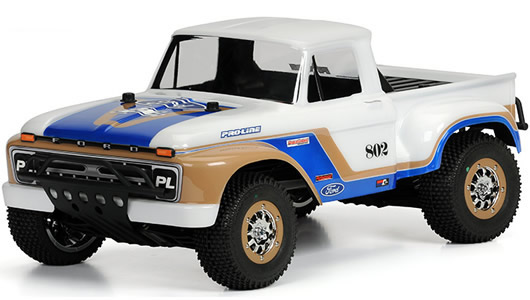 Pro-Line - PRO340800 - Body - 1/10 Short Course - Clear - Ford F-150 1966 - for Slash, Slash 4X4 and SC10
