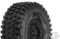 Tires - 1/10 Crawler - mounted - Impulse Black Wheels - 1.9" - Hyrax G8 (2 pcs)