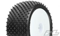 Tires - 1/10 Buggy - Rear - mounted - White wheels - 2.2" - Pyramid Z3 (medium carpet) (2 pcs)