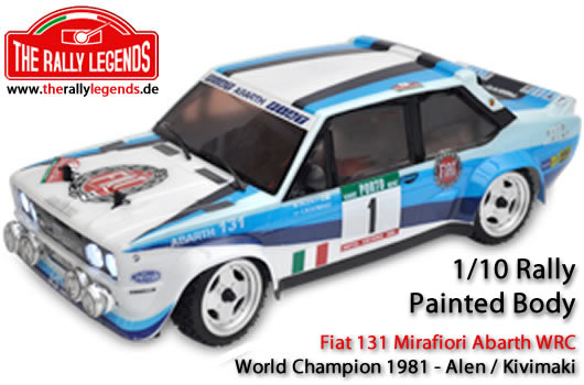 Rally Legends - EZRL2332 - Body - 1/10 Rally - Scale - Painted - Fiat 131 WRC