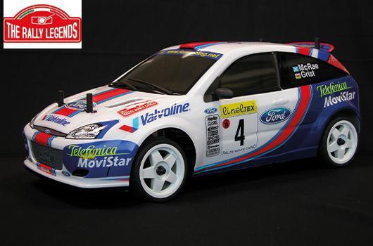 Rally Legends - EZRL001 - Auto - 1/10 Electrique - 4WD Rally - RTR - Ford Focus WRC McRae / Grist 2001