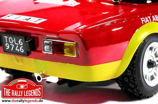Auto - 1/10 Elektrisch - 4WD Rally - ARTR - Wasserdicht Regler - Fiat 124 Abarth 1975 - UNLACKIERT Karosserie