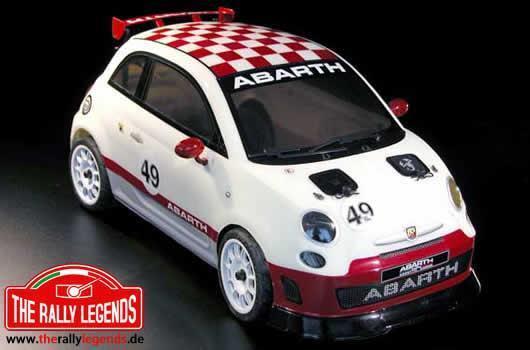 Rally Legends - EZQR502 - Car - 1/10 Electric - 4WD Touring - ARTR - Abarth 500 Challenge - defect packaging box