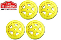 Wheels - 1/10 Rally - Stratos - Yellow (4 pcs)