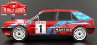 Auto - 1/10 Elektrisch - 4WD Rally - RTR - Lancia Delta 4WD Integrale Rot