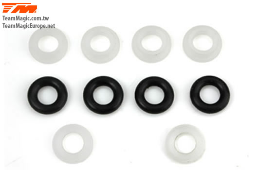 Team Magic - TM561365 - Spare Part - B8RS - Shock O-ring and Washer (4 pcs)