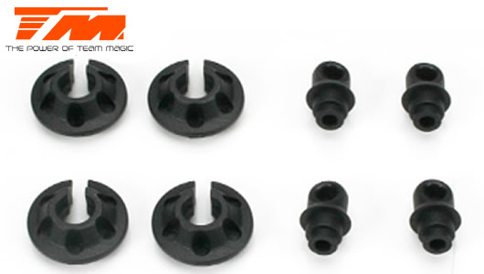 Team Magic - TM504023 - Spare Part - G4RS - Shock Ball End and Spring Cup Set