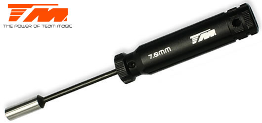 Team Magic - TM117011 - Werkzeug - Mutternschlüssel - Team Magic Schwarz HC - 7mm